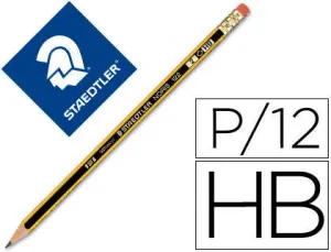 LAPIZ STAEDTLER NORIS HB2 CON BORRADOR