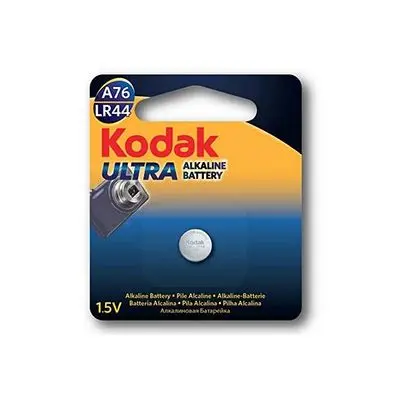 PILAS BOTON ALCALINA KODAK MAX LR44 / A76 1.5V (PACK 1)