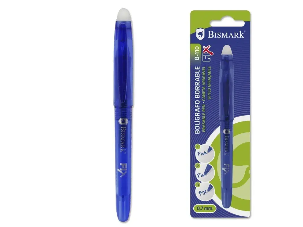 BOLIGRAFO BISMARK BORRABLE C/CAPUCHON 