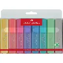 ROTULADOR FABER CASTELL FLUORESCENTE TEXTLINER 46 PASTE ESTUCHE 8 UNIDADES COLORES SURTIDOS