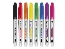 ROTULADOR PERMANENTE TEXTIL SET 8 COLORES VIVOS