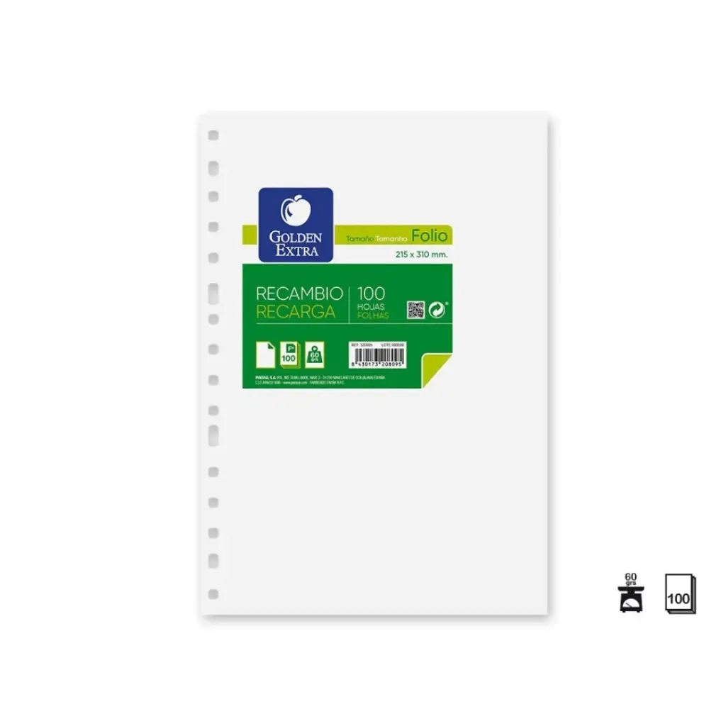 RECAMBIO A4 100 H LIS0