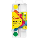  PACK ACUARELAS EN PASTILLAS 22MM CON PINCEL WATECOLOR - JOVI -