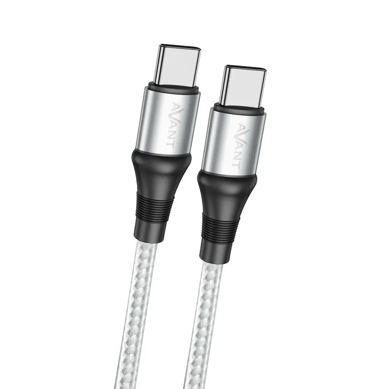 [AV1148] CABLE TRENZADO 100W CARGA RAPIDA Y DATOS 1M USB TIPO-C MACHO/MACHO FORCE EDITION AVANT