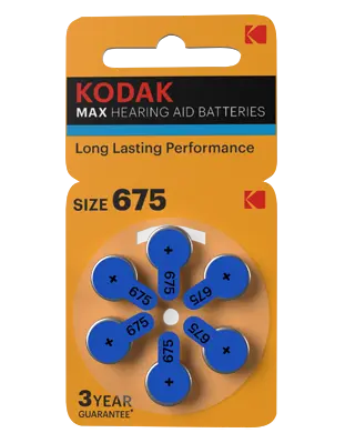 [P675/30423282] PILA AUDIFONO AZUL KODAK MAX P675 / PR44 1,4V 
