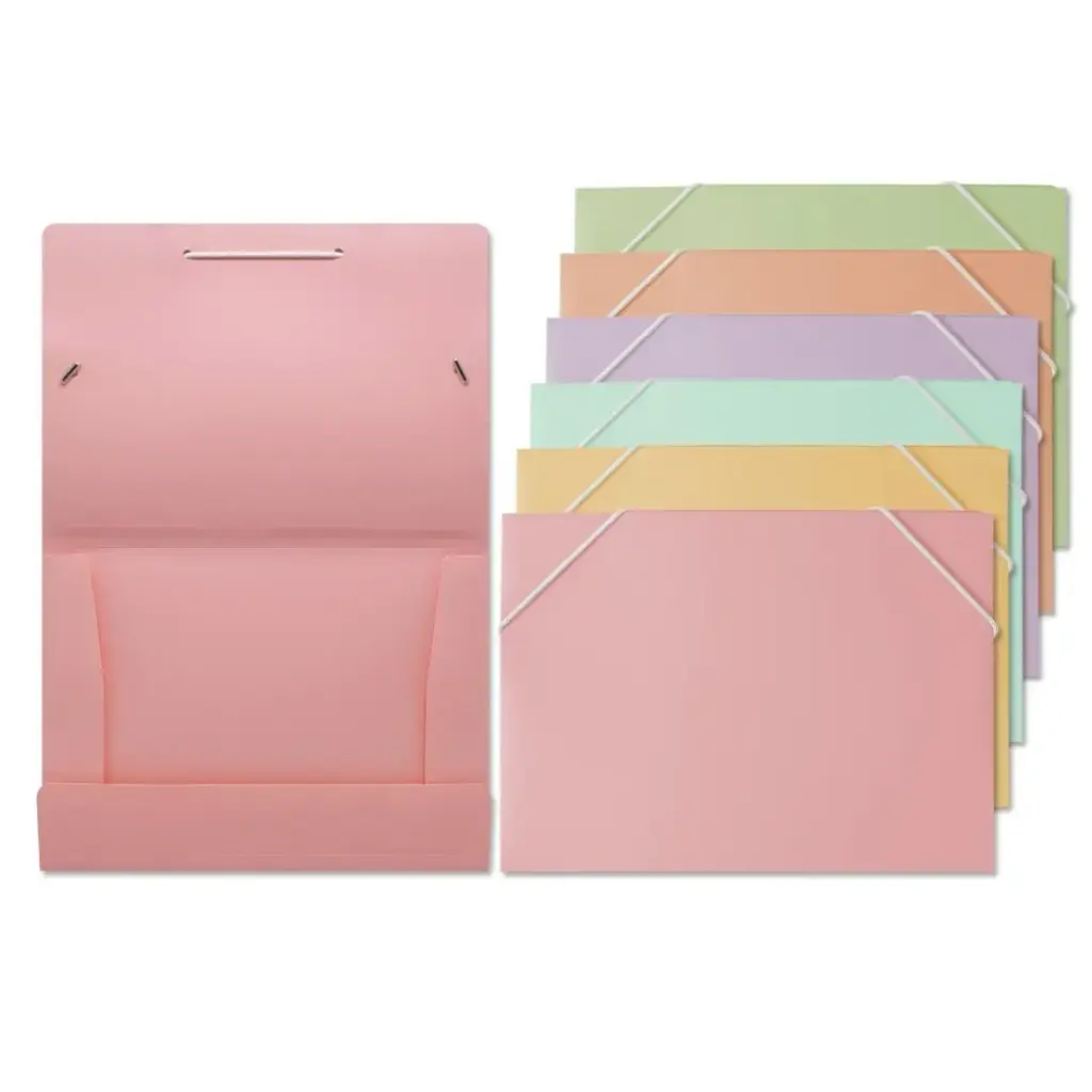 PASTEL CARPETA POLIPROPILENO GOMAS ELASTICAS A5