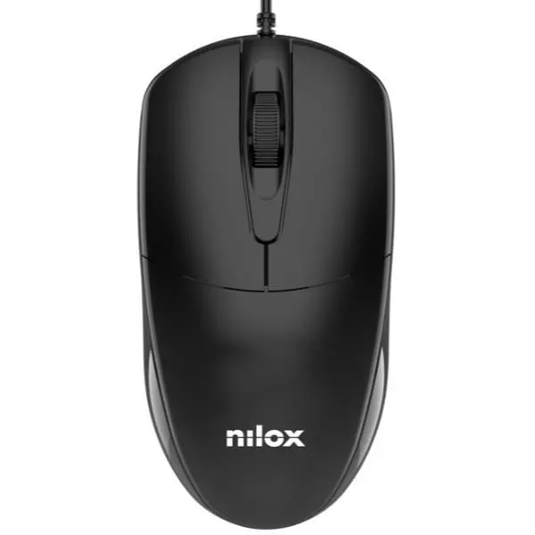 RATÓN CABLE USB 1200DPI NEGRO - NILOX -