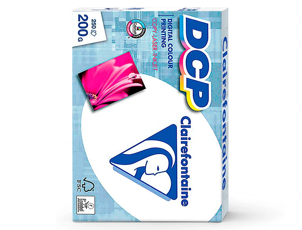 [1807C] PAPEL FOTOCOPIADORA CLAIREFONTAINE DIN A4 200gr paquete 250 hojas - DCP -