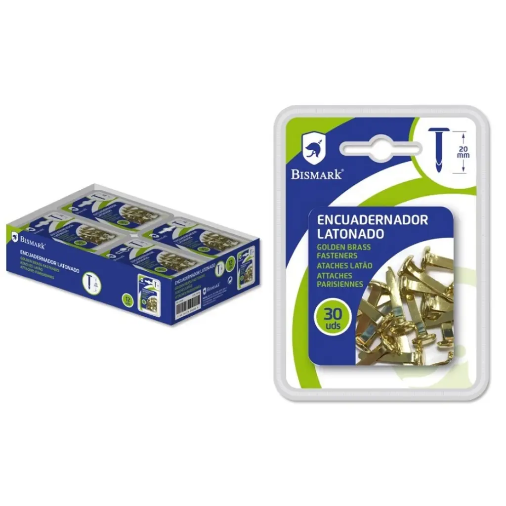 ENCUADERNADOR LATONADO 30 PIEZAS - BISMARK -