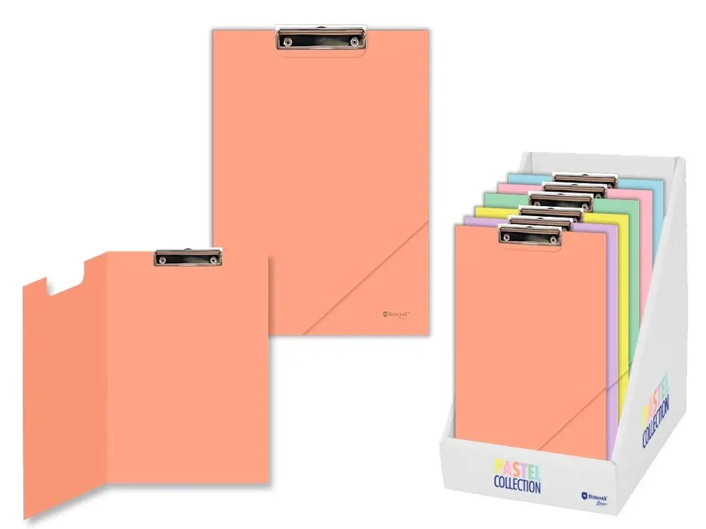 CARPETA PINZA A4 CON TAPA , COLORES PASTEL