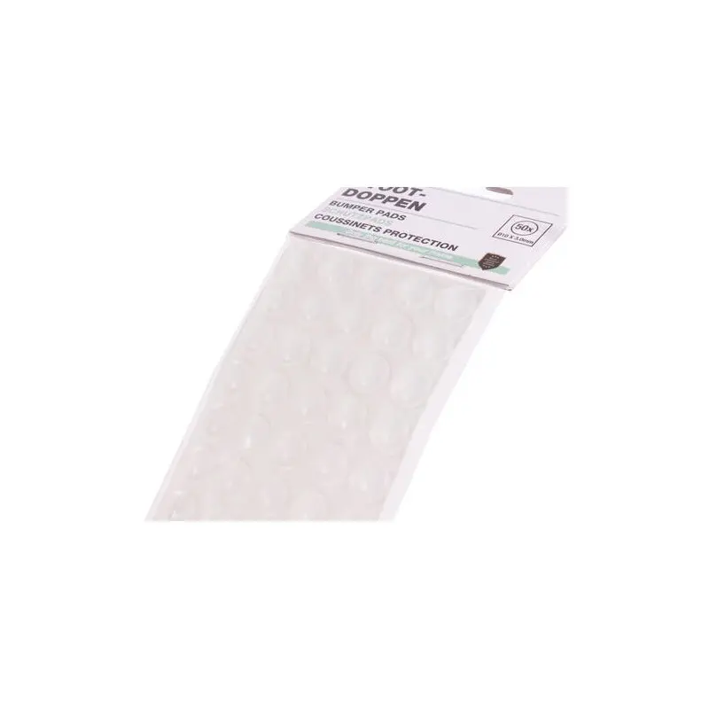 TOPES GOMA Ø10X3,0MM AUTOADHESIVOS TRANSPARENTE (PACK 50)