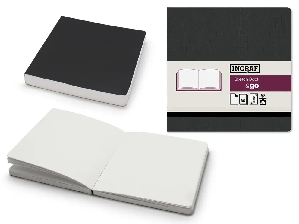 [329110] INGRAF & GO SKETCH BOOK 12X12 .80 HOJAS