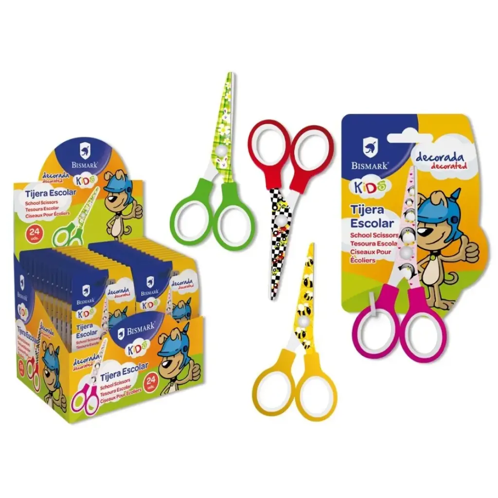 TIJERA ESCOLAR KIDS DECO - BISMARK -