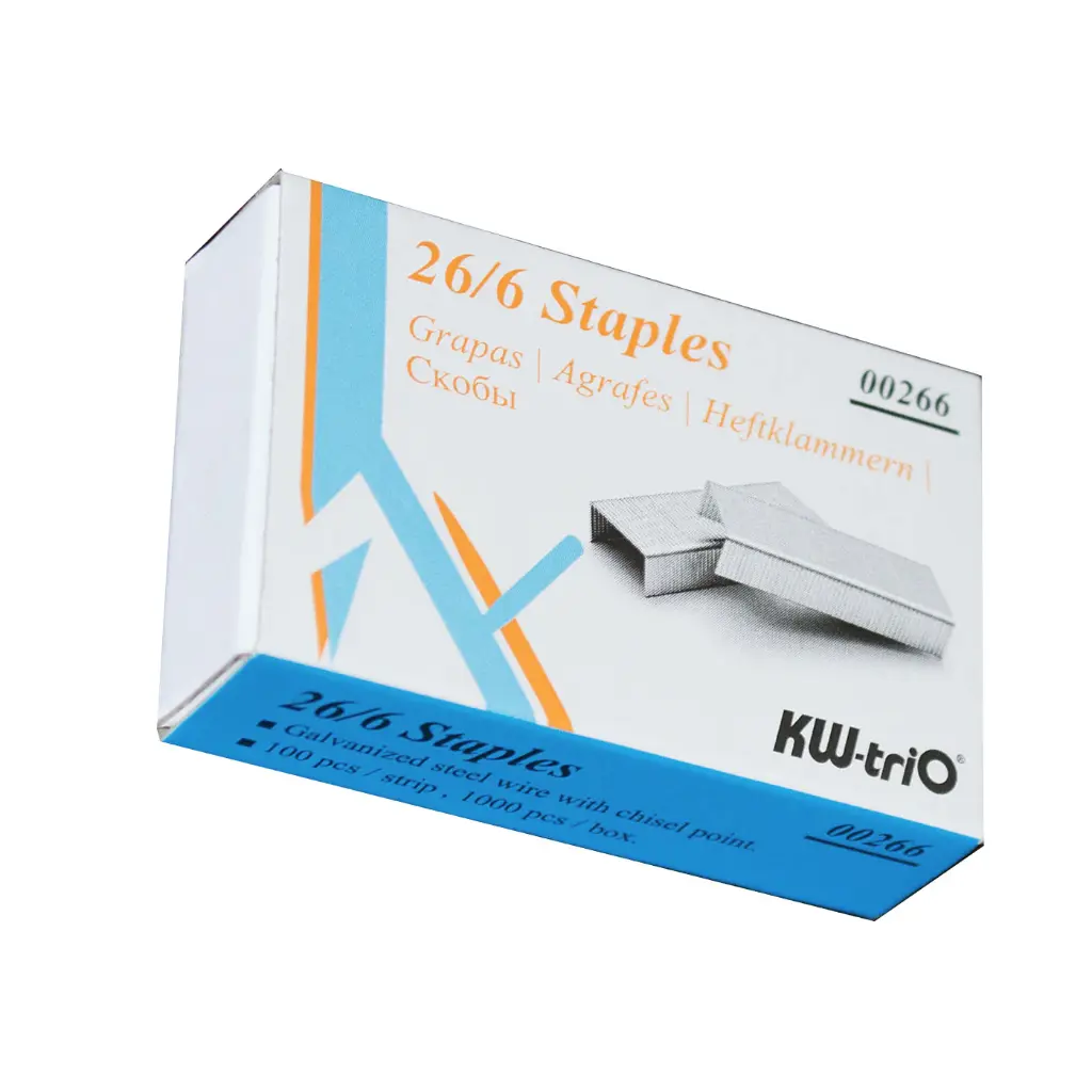 KW-Trio   grapas 26/6 box 1000 ud.