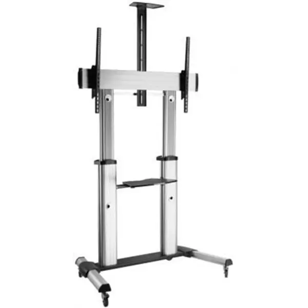 SOPORTE DE SUELO INCLINABLE CON RUEDAS FONESTAR STS-40106PPARA TV DE 60-100"/