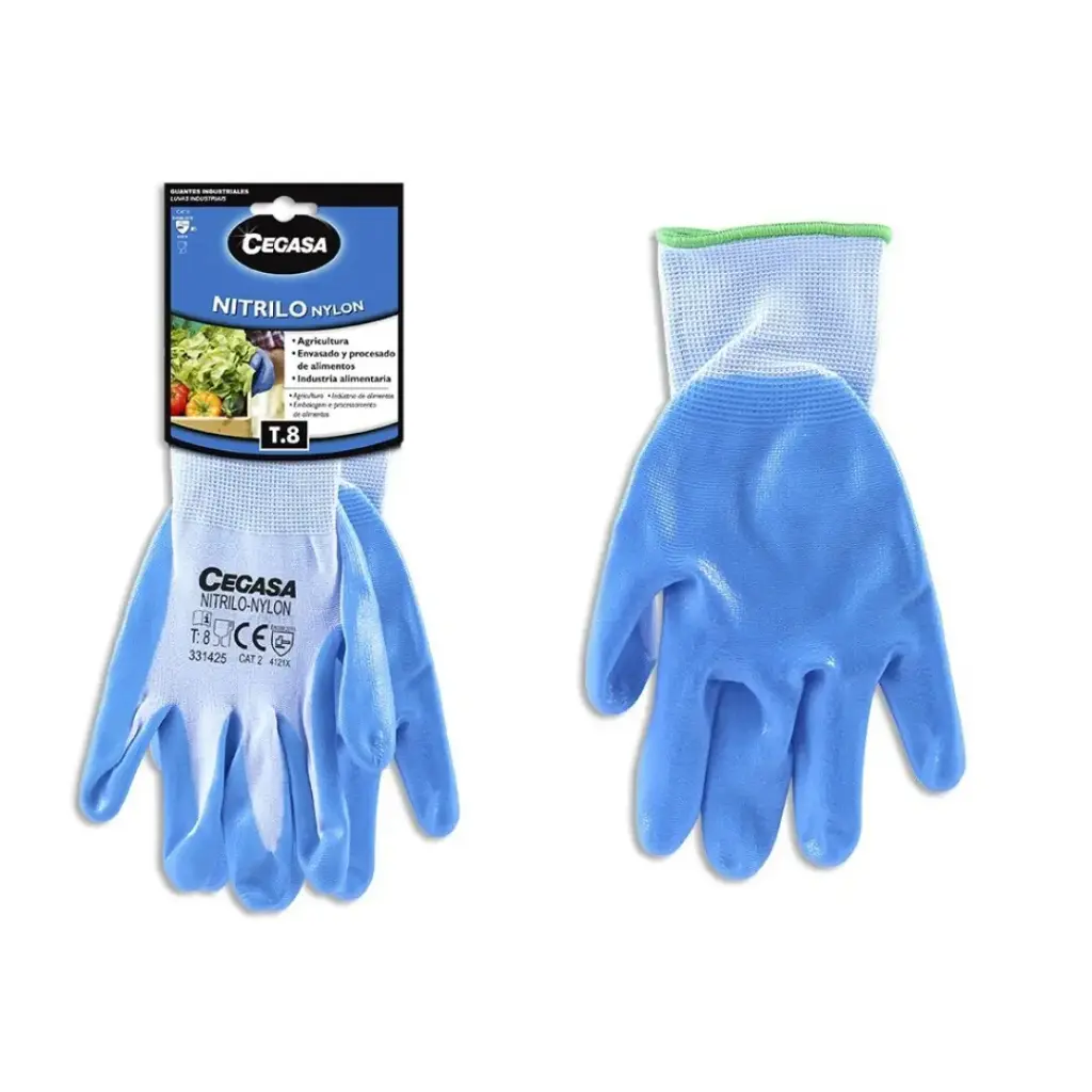 GUANTES CEGASA NITRILO/NYLON AZUL
