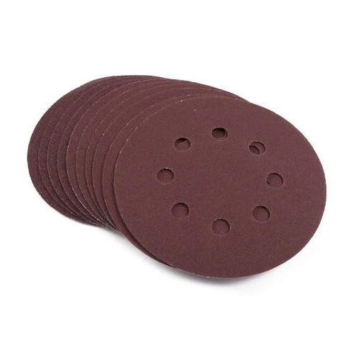 DISCOS RECAMBIO LIJADORA ORBITAL Ø125MM GRANO 80/120/150 (PACK 10) - BENSON -