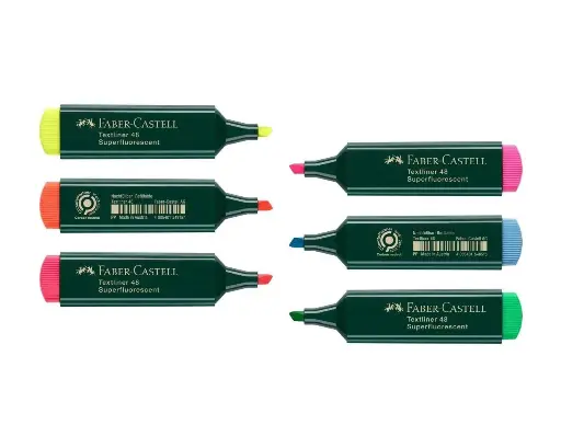 MARCADOR FLUORESCENTE TEXTLINER 48 - FABER CASTELL - 