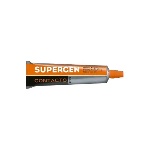 SUPERGEN PEGAMENTO DE CONTACTO RESISTENTE INCOLORO TUBO EN MANCHETA