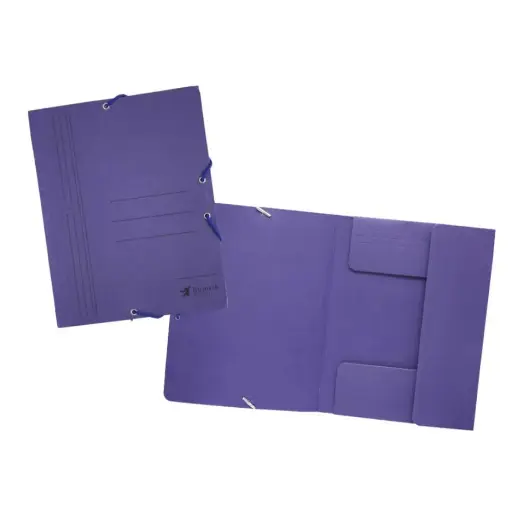 [315999] CARPETA CARTON GOMAS Y SOLAPAS 4º AZUL