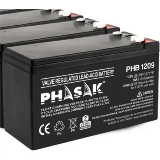 [PHB 1209] BATERÍA PHASAK PHB 1209 COMPATIBLE CON SAI/UPS PHASAK 